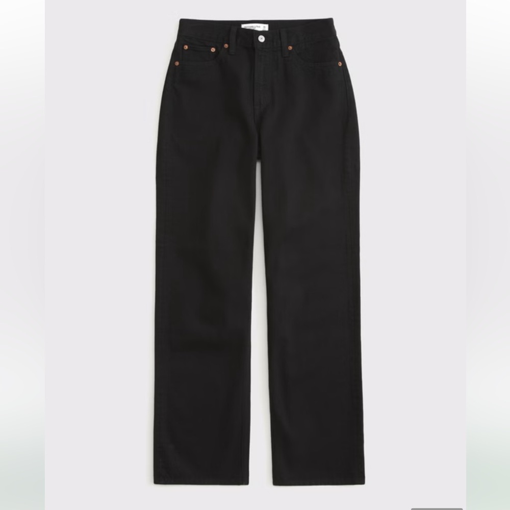 Abercrombie & Fitch Curve Love High Rise Loose Jean - Picture 5 of 8